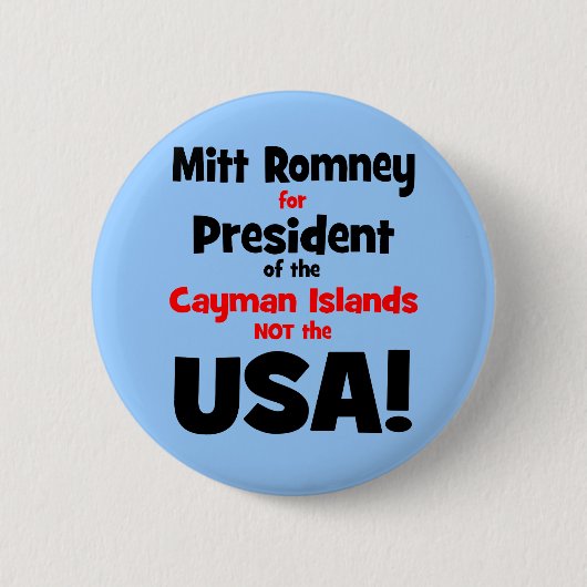 Badge Rond 5 Cm anti Mitt Romney (Devant)