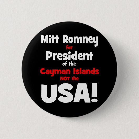 Badge Rond 5 Cm anti Mitt Romney (Devant)