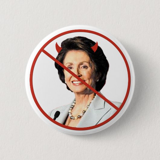 Badge Rond 5 Cm Anti Nancy Pelosi (Devant)