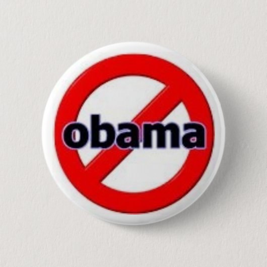 Badge Rond 5 Cm Anti-Obama (Devant)