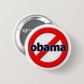 Badge Rond 5 Cm Anti-Obama (Devant & derrière)