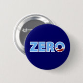 Badge Rond 5 Cm Anti-Obama : Zéro (Devant & derrière)