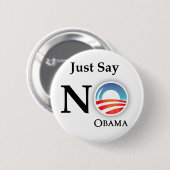 BADGE ROND 5 CM ANTI PIN D'OBAMA (Devant & derrière)