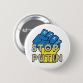 Badge Rond 5 Cm Anti Poutine (Devant & derrière)