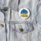 Badge Rond 5 Cm Anti Poutine (En situation)