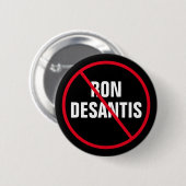 Badge Rond 5 Cm Anti Ron DeSantis Démocrate de Floride (Devant & derrière)