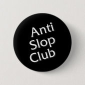 Badge Rond 5 Cm Anti Slop Club Artificial Intelligence Ai Llm Desi (Devant)