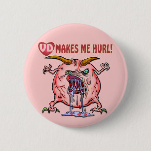 Badge Rond 5 Cm Anti T-shirts et cadeaux de jour de Valentines