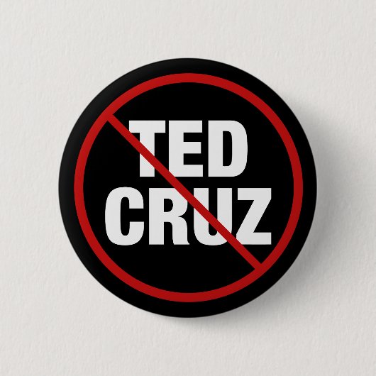 Badge Rond 5 Cm Anti Ted Cruz Texas Democrat (Devant)