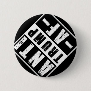 Badge Rond 5 Cm Anti Trump Af Shirt Bold Libéral Humour Politique