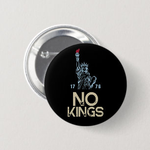 Badge Rond 5 Cm Anti Trump Pas de rois Citation de protestation