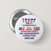 Badge Rond 5 Cm Anti-Trump Pence 2020 (Devant & derrière)