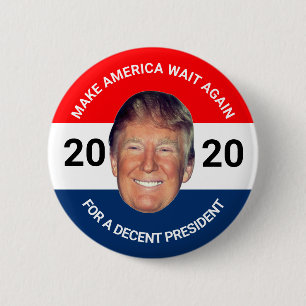 Badge Rond 5 Cm Anti-Trump : Réattendre l'Amérique