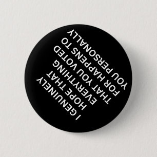 Badge Rond 5 Cm Anti-Trump résiste au fascisme Politique anti-répu