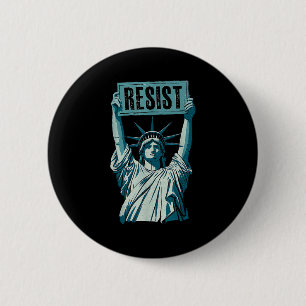 Badge Rond 5 Cm Anti-trump résiste pas à mon président Anti-trump