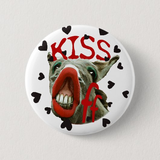 BADGE ROND 5 CM ANTI-VALENTINE (Devant)