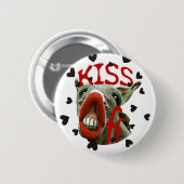 BADGE ROND 5 CM ANTI-VALENTINE (Devant & derrière)