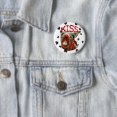 BADGE ROND 5 CM ANTI-VALENTINE (En situation)