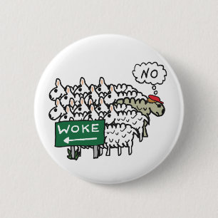 Badge Rond 5 Cm Anti-Woke
