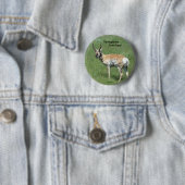 Badge Rond 5 Cm Antilope d'Amérique A3 (En situation)