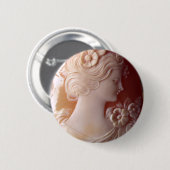 Badge Rond 5 Cm Antique Cameo (Devant & derrière)