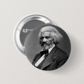 Badge Rond 5 Cm Antique Frederick Douglass Portrait (Devant & derrière)