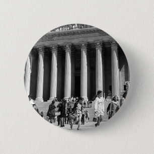 Badge Rond 5 Cm Antique USA Washington Mémorial Lincoln
