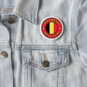 Badge Rond 5 Cm Anvers Belgique (En situation)