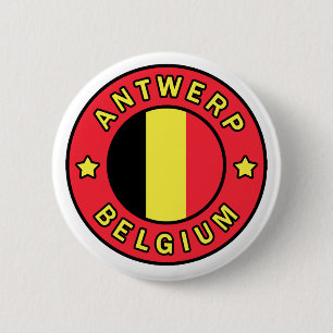 Badge Rond 5 Cm Anvers Belgique