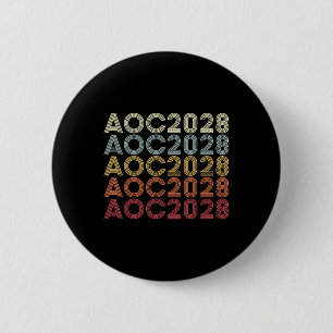 Badge Rond 5 Cm Aoc 2028 A.o.c. 2028 Pour L'Élection Du Président