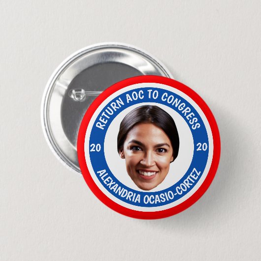 Badge Rond 5 Cm AOC de retour au congrès en 2020 (Devant & derrière)