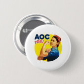 Badge Rond 5 Cm AOC la riveuse 2020 (Devant & derrière)