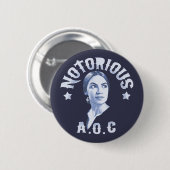 Badge Rond 5 Cm AOC notoire (Devant & derrière)