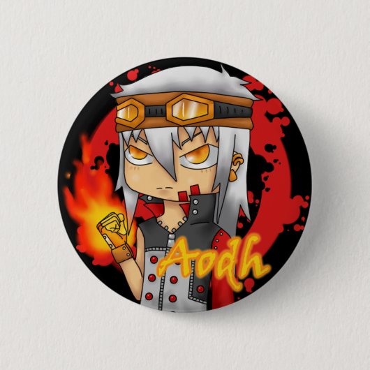 Badge Rond 5 Cm Aodh Button (Devant)