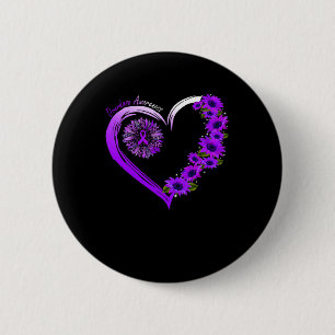 Badge Rond 5 Cm Août Nous Portons Violet Surdose Sensibilisation T