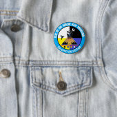 Badge Rond 5 Cm Apache Blue Mountain® (En situation)