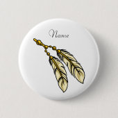 Badge Rond 5 Cm Apache Feathers Thunder_Cove (Devant)
