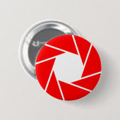 Badge Rond 5 Cm Aperature rouge (Devant & derrière)