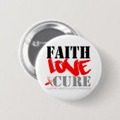Badge Rond 5 Cm Aplastic Anemia Faith Love Cure (Devant & derrière)