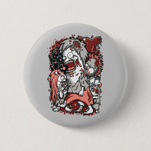 Badge Rond 5 Cm Apocalypse de zombi
