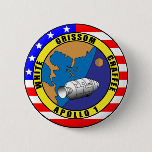 Badge Rond 5 Cm Apollo 1