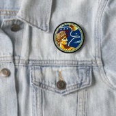 Badge Rond 5 Cm Apollo 17 (En situation)