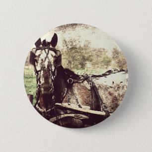 Badge Rond 5 Cm Appaloosa Horse