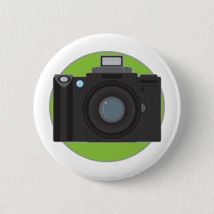 Badge Rond 5 Cm Appareil-photo