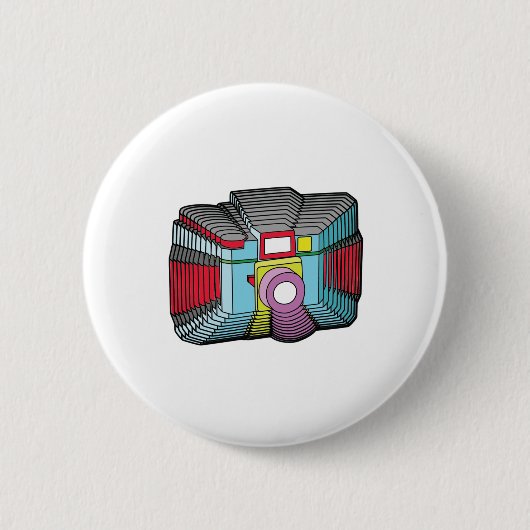 Badge Rond 5 Cm Appareil-photo (Devant)