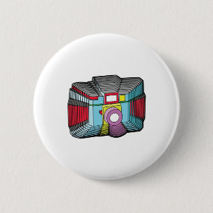 Badge Rond 5 Cm Appareil-photo