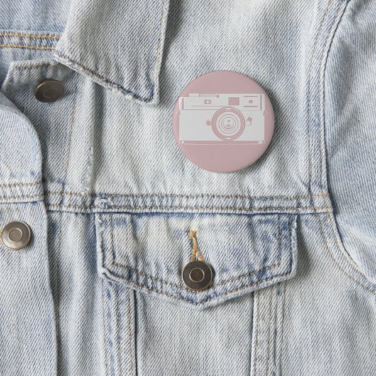 Badge Rond 5 Cm Appareil-photo (En situation)