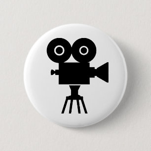 Badge Rond 5 Cm Appareil-photo de film de film