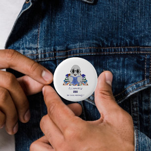 Badge Rond 5 Cm Apparemment BOU N'Est Pas Assez Fantôme Drôle 