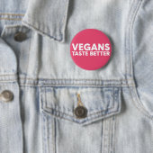 Badge Rond 5 Cm Appel Végétalien (En situation)